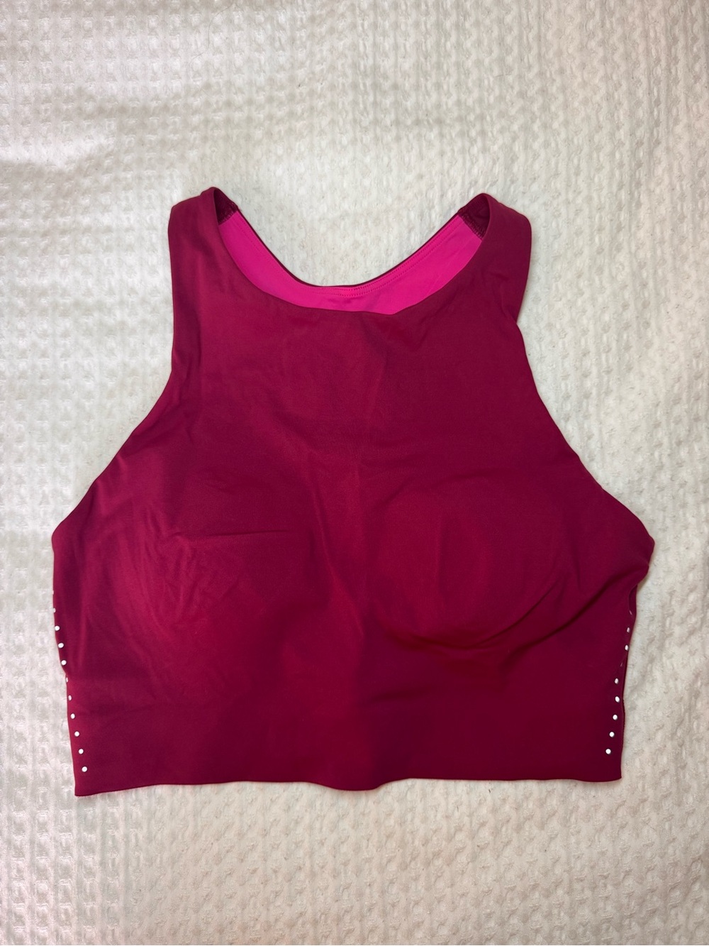 Lululemon Women’s High-Neck Crop Running Tank Top - Magenta